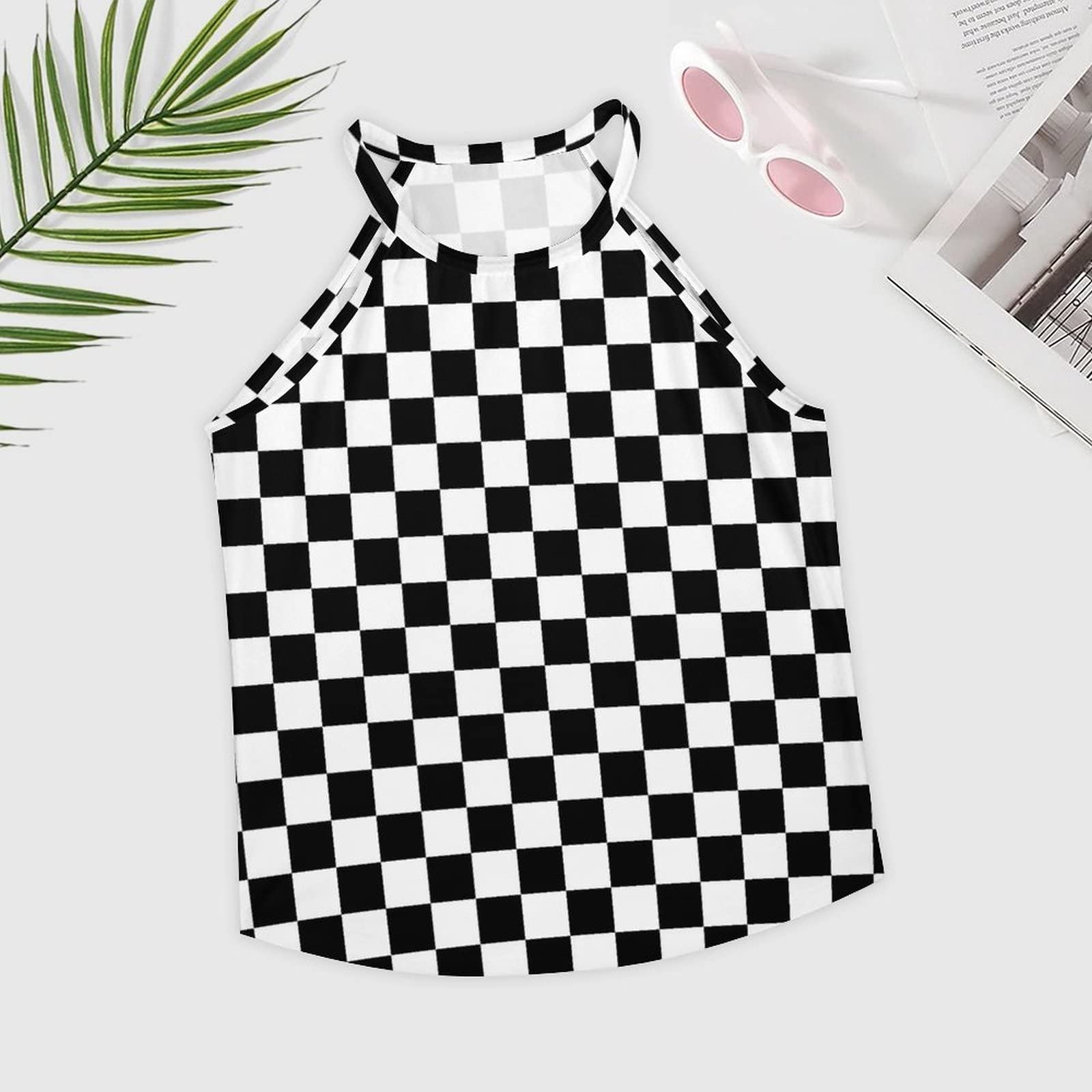 トップス MMAx3ITSUKA Checker Racing Sleeve-less 陸上用シャツ MMA x 3ITSUKA Checker Racing Sleeve-less